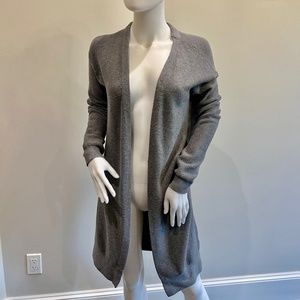 Athleta Grey Long Cardigan